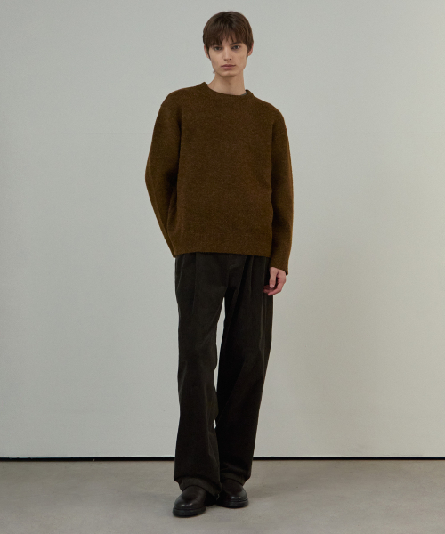 MINDBRIDGE(マインドブリッジ)の「ワイドワンタックコーデュロイバンディングパンツ - 3カラー(その他パンツ・メンズ・ブラック/ダークブラウン/クリーム・36/34/32/30/29)」の5枚目の写真