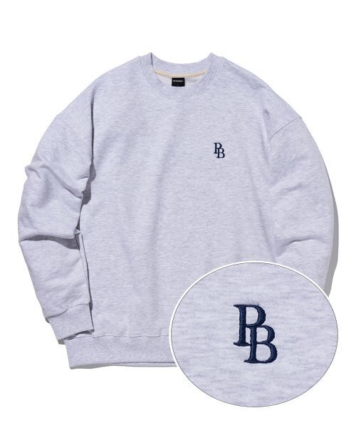 PAPERBOY(ペーパーボーイ)の「PBロゴスウェットシャツ-ホワイトメランジ(スウェット・レディース・その他・S/M/L/XL)」の1枚目の写真