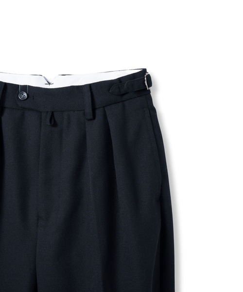Blank Product.(ブランクプロダクト)の「【TENON】2TUCK TROUSERS(スラックス・メンズ・ブラック/ネイビー・MEDIUM/LARGE)」の11枚目の写真