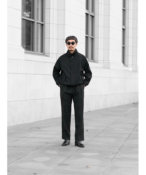 Blank Product.(ブランクプロダクト)の「【TENON】2TUCK TROUSERS(スラックス・メンズ・ブラック/ネイビー・MEDIUM/LARGE)」の16枚目の写真