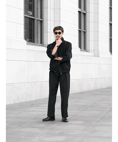 Blank Product.(ブランクプロダクト)の「【TENON】2TUCK TROUSERS(スラックス・メンズ・ブラック/ネイビー・MEDIUM/LARGE)」の17枚目の写真