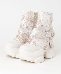 YOSUKE（ヨースケ）の「ヨースケYOSUKEウィメンズ厚底スプリットソールレッグカバーブーツスニーカー4450090（スニーカー）」