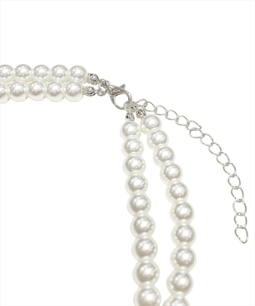 WILLSELECTION（ウィルセレクション）の「リボンビジュー付きパールネックレス（ネックレス・レディース・オフホワイト・FREE）」の4枚目の写真