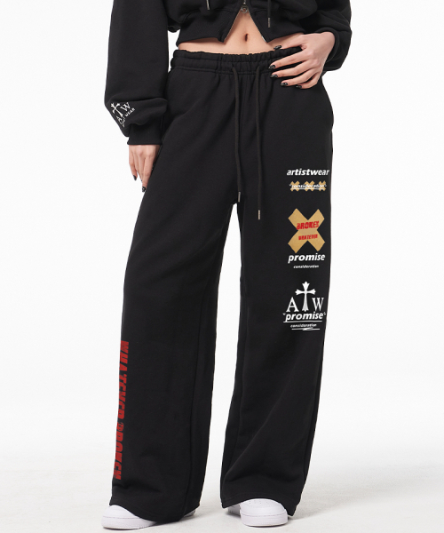 ARTISTWEAR（アーティストウェア）の「[ATW]プロミスワイドバンディングパンツ（スウェットパンツ・レディース・その他・S/M/L/XL）」の2枚目の写真