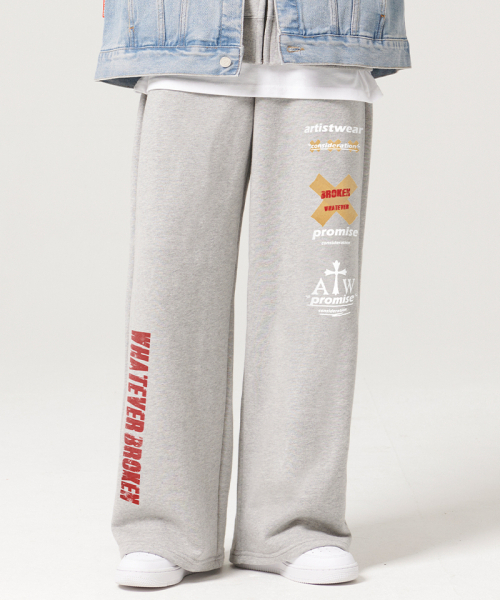 ARTISTWEAR（アーティストウェア）の「[ATW]プロミスワイドバンディングパンツ（スウェットパンツ・レディース・その他・S/M/L/XL）」の5枚目の写真