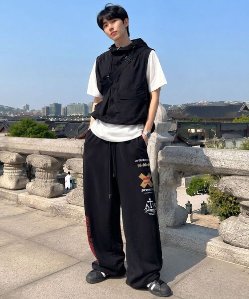 ARTISTWEAR（アーティストウェア）の「[ATW]プロミスワイドバンディングパンツ（スウェットパンツ・レディース・その他・S/M/L/XL）」の14枚目の写真