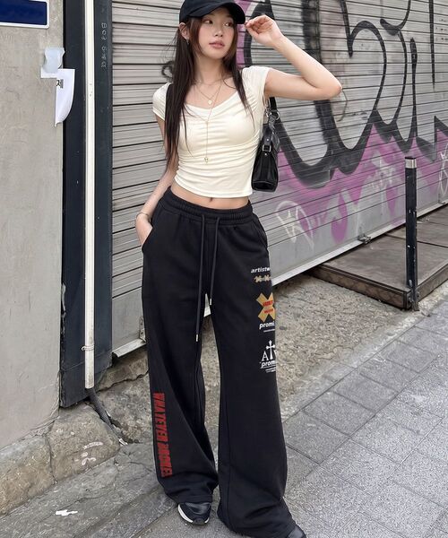 ARTISTWEAR（アーティストウェア）の「[ATW]プロミスワイドバンディングパンツ（スウェットパンツ・レディース・その他・S/M/L/XL）」の16枚目の写真