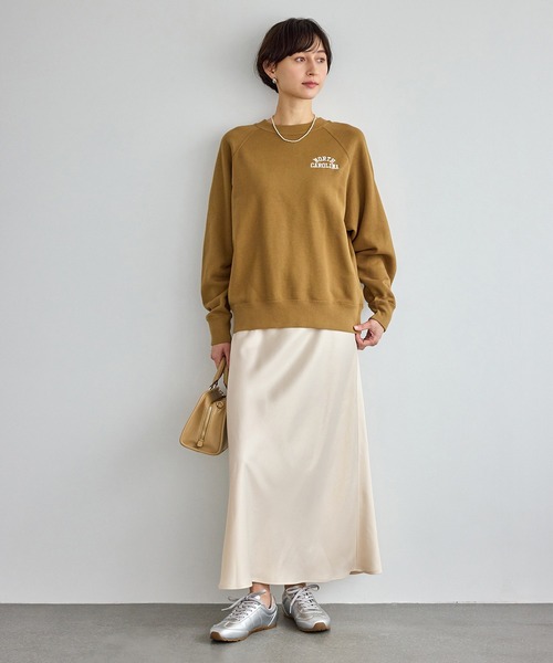 ROPE' PICNIC（ロペピクニック）の「細見えバイアスサテンスカート/イージーケア（スカート・レディース・オフホワイト/ダークブラウン/ブルー系その他4・FREE）」の10枚目の写真