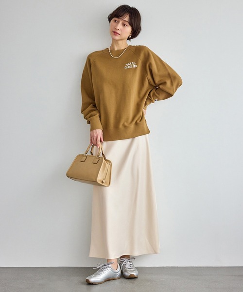 ROPE' PICNIC（ロペピクニック）の「細見えバイアスサテンスカート/イージーケア（スカート・レディース・オフホワイト/ダークブラウン/ブルー系その他4・FREE）」の11枚目の写真