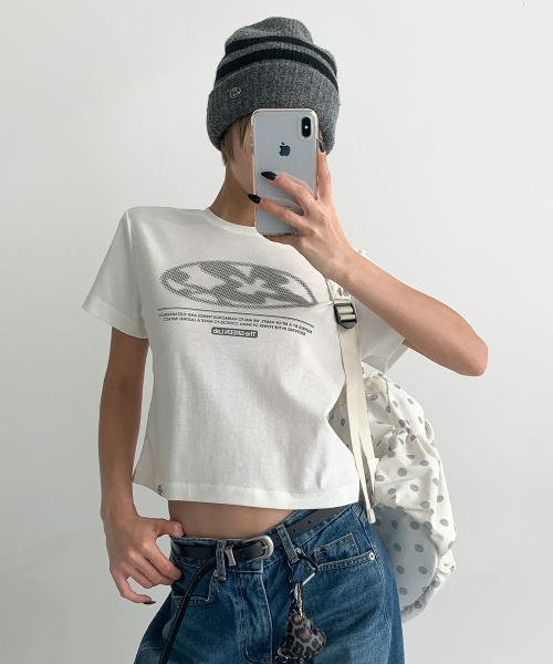 THE GREEN LAB（ザグリーンラボ）の「レタリングシンボルクロップ半袖Tシャツ[アイボリー/クローバー]（Tシャツ/カットソー・レディース・その他・FREE）」の13枚目の写真