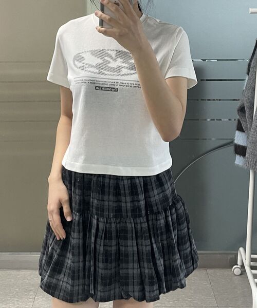 THE GREEN LAB（ザグリーンラボ）の「レタリングシンボルクロップ半袖Tシャツ[アイボリー/クローバー]（Tシャツ/カットソー・レディース・その他・FREE）」の8枚目の写真