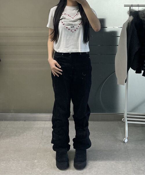 THE GREEN LAB（ザグリーンラボ）の「レタリングシンボルクロップ半袖Tシャツ[アイボリー/クローバー]（Tシャツ/カットソー・レディース・その他・FREE）」の10枚目の写真