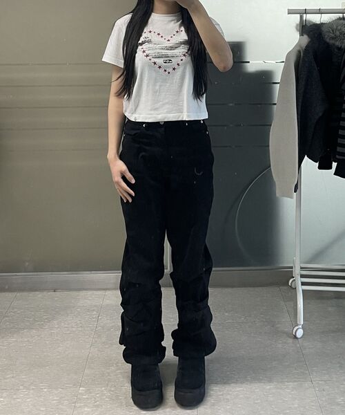 THE GREEN LAB（ザグリーンラボ）の「レタリングシンボルクロップ半袖Tシャツ[アイボリー/クローバー]（Tシャツ/カットソー・レディース・その他・FREE）」の12枚目の写真