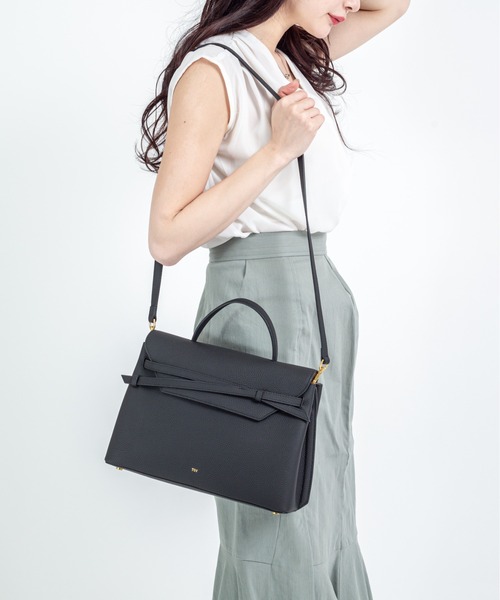 tov（トーヴ）の「【TOV】ハンドバッグ ショルダーバッグ　MIMI GRAND　2WAY（ショルダーバッグ・レディース・ブラック/モカ/ミント/ホワイト/ブラウン/ピンク・FREE）」の2枚目の写真
