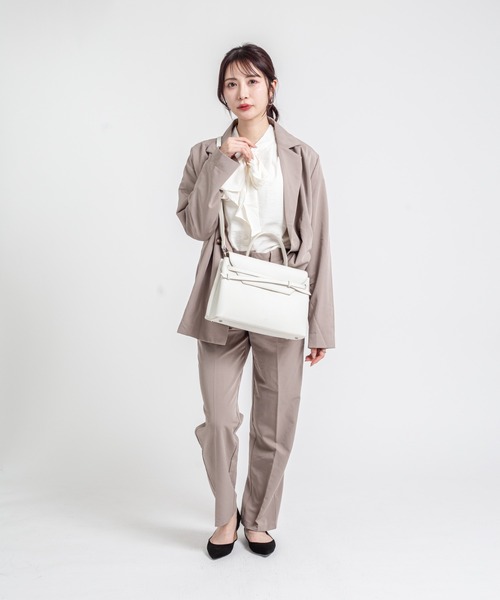 tov（トーヴ）の「【TOV】ハンドバッグ ショルダーバッグ　MIMI GRAND　2WAY（ショルダーバッグ・レディース・ブラック/モカ/ミント/ホワイト/ブラウン/ピンク・FREE）」の14枚目の写真
