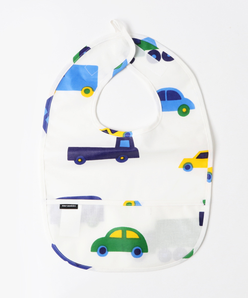 marimekko（マリメッコ）の「Pikku Bo Boo / Bib（スタイ/よだれかけ・キッズ・ブルー/カラフル/ターコイズブルー・FREE）」の2枚目の写真