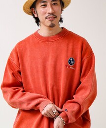 GLOSTER | 【BOYエンブレム刺繍】Wフェイス フェードプルオーバーニット(ニット/セーター)