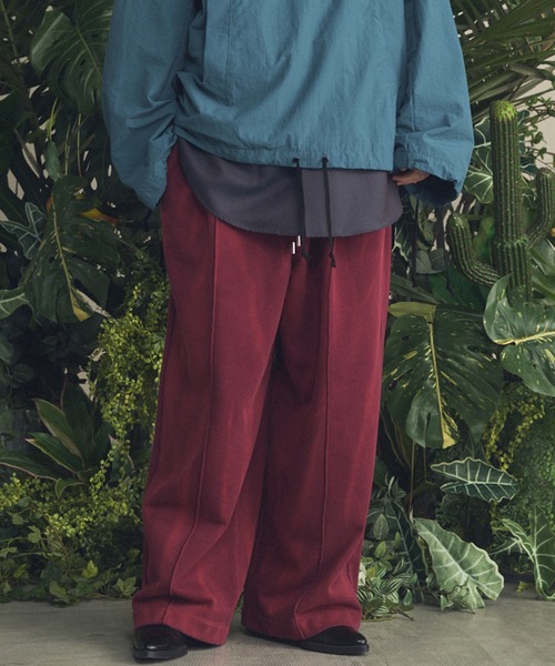 MAISON SPECIAL(メゾンスペシャル)の「《UNISEX》Sun-fade Prime-Wide Sweatpants/サンフェードプライムワイドスウェットパンツ【MAISON SPECIAL/メゾンスペシャル】■セットアップ対応■(スウェットパンツ・メンズ・ブラック/バーガンディー/ネイビー・0/1/2)」の3枚目の写真