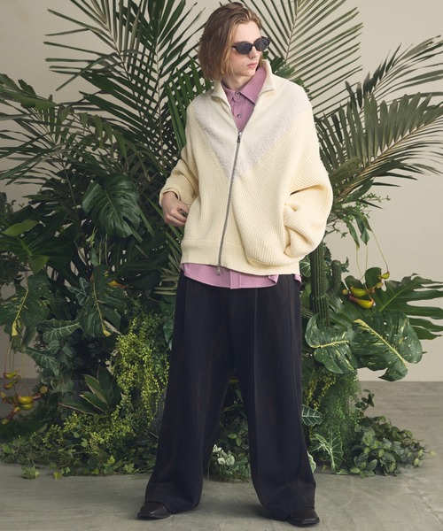 MAISON SPECIAL(メゾンスペシャル)の「《UNISEX》Sun-fade Prime-Wide Sweatpants/サンフェードプライムワイドスウェットパンツ【MAISON SPECIAL/メゾンスペシャル】■セットアップ対応■(スウェットパンツ・メンズ・ブラック/バーガンディー/ネイビー・0/1/2)」の5枚目の写真