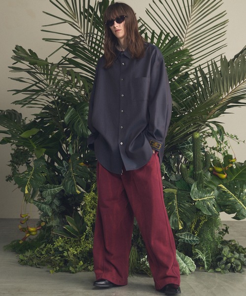 MAISON SPECIAL(メゾンスペシャル)の「《UNISEX》Sun-fade Prime-Wide Sweatpants/サンフェードプライムワイドスウェットパンツ【MAISON SPECIAL/メゾンスペシャル】■セットアップ対応■(スウェットパンツ・メンズ・ブラック/バーガンディー/ネイビー・0/1/2)」の6枚目の写真