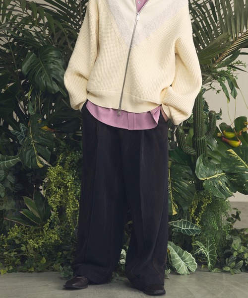 MAISON SPECIAL(メゾンスペシャル)の「《UNISEX》Sun-fade Prime-Wide Sweatpants/サンフェードプライムワイドスウェットパンツ【MAISON SPECIAL/メゾンスペシャル】■セットアップ対応■(スウェットパンツ・メンズ・ブラック/バーガンディー/ネイビー・0/1/2)」の10枚目の写真