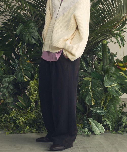 MAISON SPECIAL(メゾンスペシャル)の「《UNISEX》Sun-fade Prime-Wide Sweatpants/サンフェードプライムワイドスウェットパンツ【MAISON SPECIAL/メゾンスペシャル】■セットアップ対応■(スウェットパンツ・メンズ・ブラック/バーガンディー/ネイビー・0/1/2)」の11枚目の写真