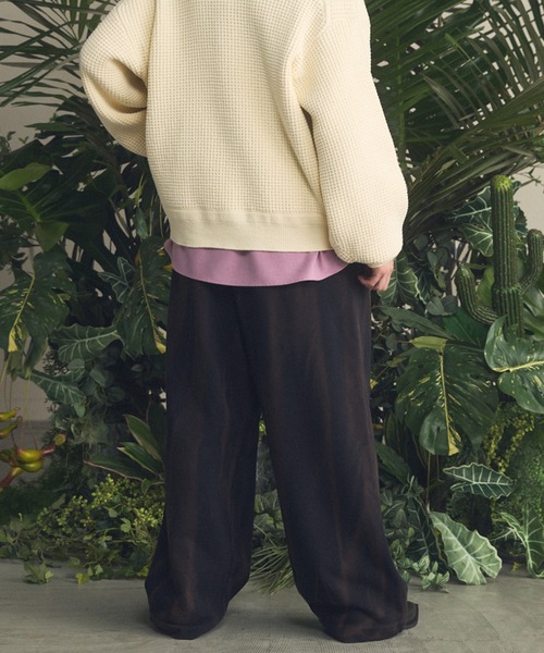 MAISON SPECIAL(メゾンスペシャル)の「《UNISEX》Sun-fade Prime-Wide Sweatpants/サンフェードプライムワイドスウェットパンツ【MAISON SPECIAL/メゾンスペシャル】■セットアップ対応■(スウェットパンツ・メンズ・ブラック/バーガンディー/ネイビー・0/1/2)」の12枚目の写真