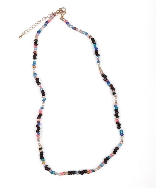 チチカカ（チチカカ）の「ココナッツ＆ビーズネックレス（ネックレス・レディース・ベージュ/ブラウン/ブルー・FREE）」の5枚目の写真