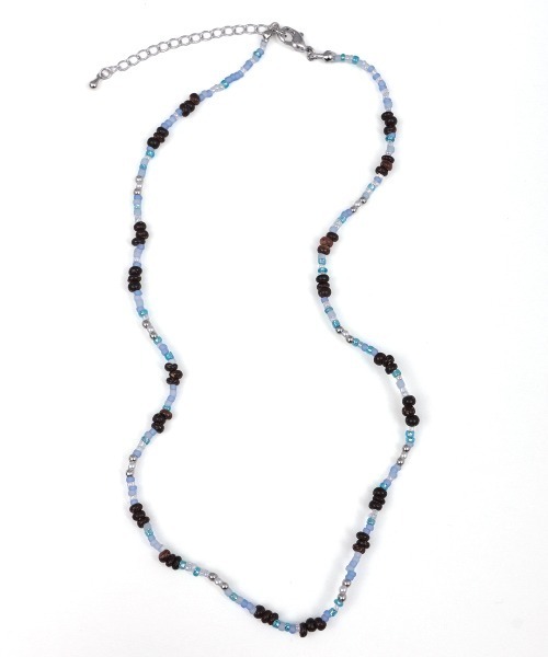 チチカカ（チチカカ）の「ココナッツ＆ビーズネックレス（ネックレス・レディース・ベージュ/ブラウン/ブルー・FREE）」の7枚目の写真