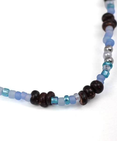 チチカカ（チチカカ）の「ココナッツ＆ビーズネックレス（ネックレス・レディース・ベージュ/ブラウン/ブルー・FREE）」の10枚目の写真