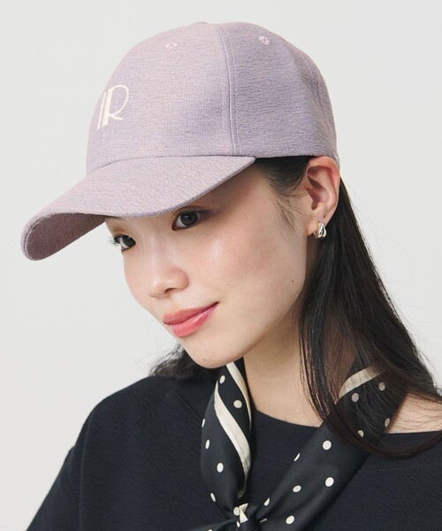 Revis.（レヴィス）の「【別注】＜Revis.＞メランジ ロゴ キャップ（キャップ・レディース・ライラック/ナチュラル・FREE）」の2枚目の写真