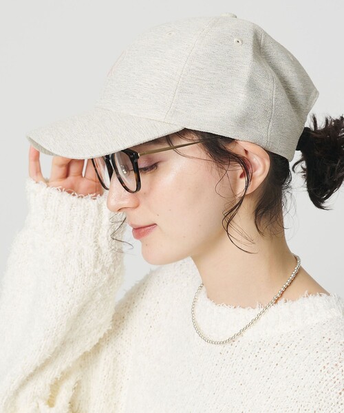 Revis.（レヴィス）の「【別注】＜Revis.＞メランジ ロゴ キャップ（キャップ・レディース・ライラック/ナチュラル・FREE）」の4枚目の写真