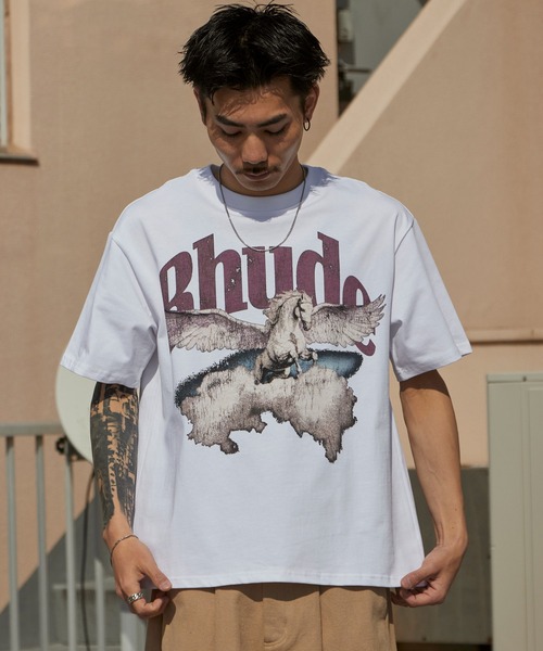 Theater code（シアターコード）の「Print Design Vintage-Style Crew Neck T-Shirt / プリントデザイン ヴィンテージライク クルーネックTシャツ 2026年春夏（Tシャツ/カットソー・メンズ・ホワイト/ブラック・M/L）」の15枚目の写真