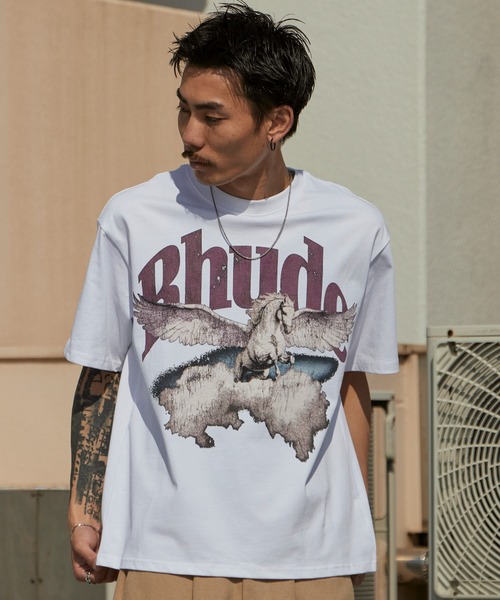 Theater code（シアターコード）の「Print Design Vintage-Style Crew Neck T-Shirt / プリントデザイン ヴィンテージライク クルーネックTシャツ 2026年春夏（Tシャツ/カットソー・メンズ・ホワイト/ブラック・M/L）」の16枚目の写真