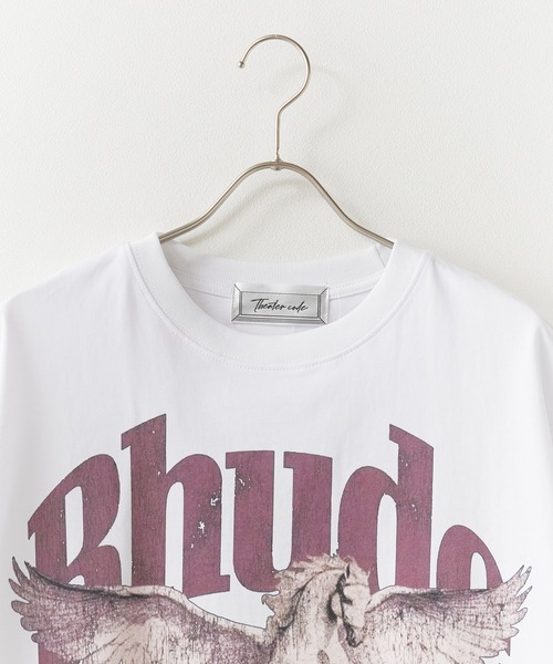 Theater code（シアターコード）の「Print Design Vintage-Style Crew Neck T-Shirt / プリントデザイン ヴィンテージライク クルーネックTシャツ 2026年春夏（Tシャツ/カットソー・メンズ・ホワイト/ブラック・M/L）」の22枚目の写真