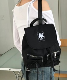 ◇CATSAVETHEWORLD◇ブランド直輸入正規品/リアンストリングリボンシャーリングミニバックパック LIAN STRING RIBBON SHIRRING MINI BACKPACK