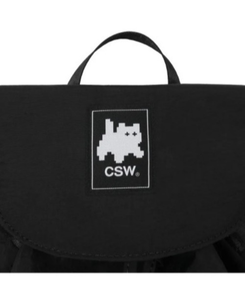 CATSAVETHEWORLD(キャットセーブザワールド)の「◇CATSAVETHEWORLD◇ブランド直輸入正規品/リアンストリングリボンシャーリングミニバックパック LIAN STRING RIBBON SHIRRING MINI BACKPACK(バックパック/リュック・レディース・ブラック・FREE)」の16枚目の写真