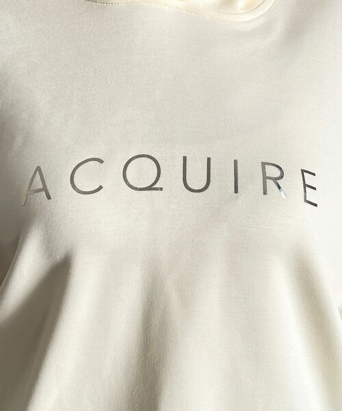 un dix cors（アンディコール）の「フードコクーンロゴプルオーバー（Tシャツ/カットソー・レディース・アイボリー/ブラック/グレー/バイオレット・FREE）」の16枚目の写真