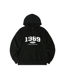 N/H DAILY CLOTHES オーバーサイズ 起毛 フードパーカー_ブラック (SOH4-4NH1191)