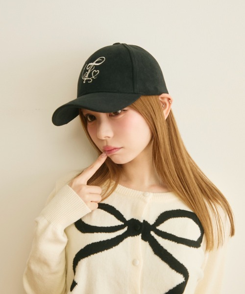 TITTY&CO.（ティティーアンドコー）の「ラメ刺繍ロゴキャップ（キャップ・レディース・アイボリー/ブラック・FREE）」の20枚目の写真