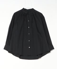 セール】シャイニーオーガンジー シャーリングブラウス（シャツ