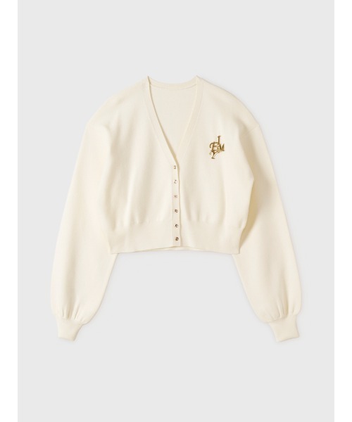 EIMY ISTOIRE（エイミーイストワール）の「【PRE ORDER】EIMYロゴチャームニットカーディガン（カーディガン/ボレロ・レディース・ピンク/ネイビー/ブラック/アイボリー・F）」の14枚目の写真