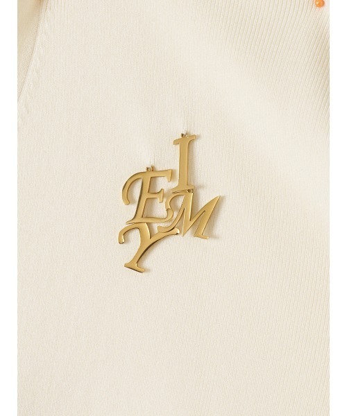 EIMY ISTOIRE（エイミーイストワール）の「【PRE ORDER】EIMYロゴチャームニットカーディガン（カーディガン/ボレロ・レディース・ピンク/ネイビー/ブラック/アイボリー・F）」の16枚目の写真