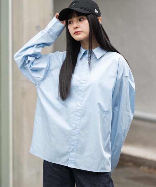 WEGO（ウィゴー）の「WEGO/【26年春夏新作】クロップドブロードシャツ（シャツ/ブラウス・メンズ・チャコール/サックスブルー/ブルー系その他2/ブルー系その他4/ホワイト系その他4・MEDIUM/LARGE）」の20枚目の写真