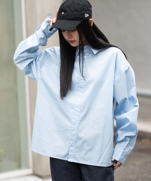 WEGO（ウィゴー）の「WEGO/【26年春夏新作】クロップドブロードシャツ（シャツ/ブラウス・メンズ・チャコール/サックスブルー/ブルー系その他2/ブルー系その他4/ホワイト系その他4・MEDIUM/LARGE）」の21枚目の写真