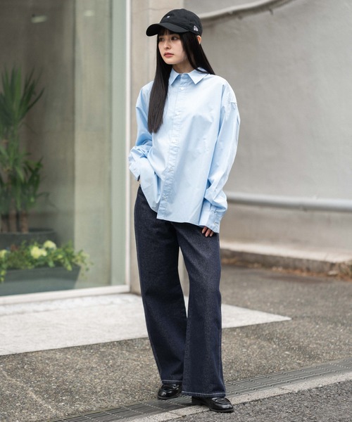 WEGO（ウィゴー）の「WEGO/【26年春夏新作】クロップドブロードシャツ（シャツ/ブラウス・メンズ・チャコール/サックスブルー/ブルー系その他2/ブルー系その他4/ホワイト系その他4・MEDIUM/LARGE）」の22枚目の写真