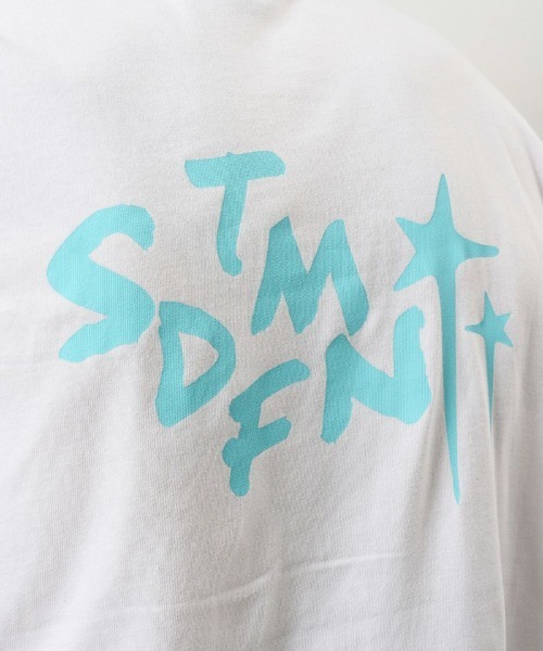 STUD MUFFIN(スタッドマフィン)の「STUD MUFFIN/スタッドマフィン/コットン天竺 クレジットシークイン&ドリップスマイル SS Tシャツ(Tシャツ/カットソー・メンズ・ホワイト/グレー・3/2)」の16枚目の写真