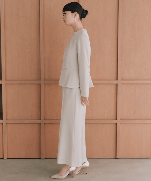 kaene（カエン）の「シフォンパイピングジャケット / 005368 ［ブラック：ブラックフォーマル対応］冠婚葬祭 礼服 喪服 入学式 卒業式 七五三 お宮参り（スーツジャケット・レディース・ブラック・L/M/S）」の3枚目の写真