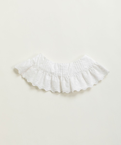 Dot&Stripes CHILD WOMAN(ドットアンドストライプス チャイルドウーマン)の「ブロードレースピンタックフラットカラー 付け襟(付け襟・レディース・ホワイト・FREE)」の11枚目の写真