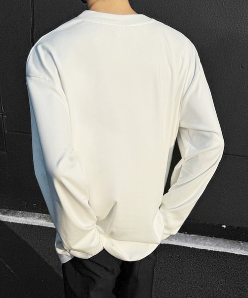 WESTBOY(ウエストボーイ)の「ディープキーネック ルーズカットソー WO26S2TP04(Tシャツ/カットソー・メンズ・ブラック/グレー/ホワイト・L/XL/M)」の5枚目の写真